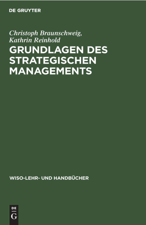 Cover: Grundlagen des Strategischen Managements