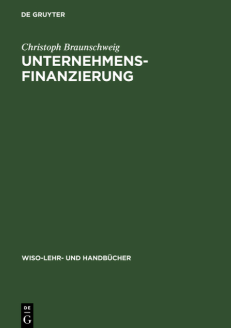 Cover: Unternehmensfinanzierung